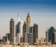 Dubai finans bölgesindeki yüksek binalar