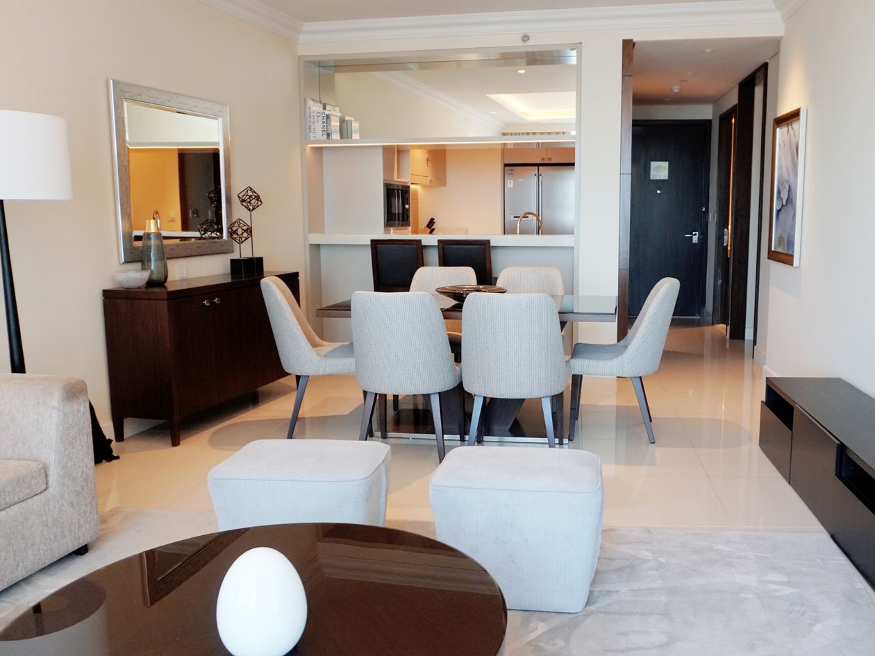 Alan kullanımını gösteren temsili modern daire iç mekânı
